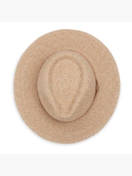 Bamboo Fedora Hat UPF 50+ Sun Protection 3-Inch Brim Adjustable Packable Travel main image 4